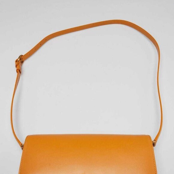 Yves Saint Laurent Yellow Leather Le Maillon Crossbody Bag - Picture 7 of 12